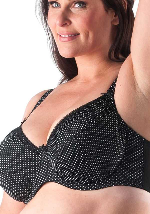 Polka Dots Underwired Non-Padded Bra