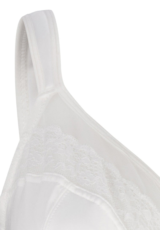 Diana No-Wire Soft Padded Straps Minimizer Bra White (Please Size Up)