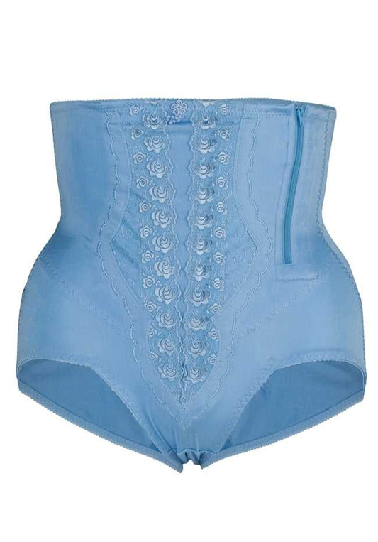 Super Firm Zip Up Panty Girdle Blue