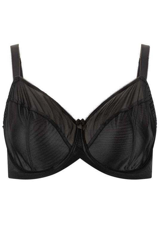 Smooth Classic Full Cup Non-Padded Underwire Everyday Bra Black