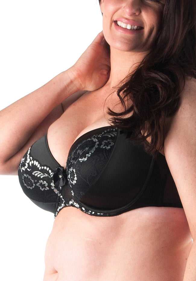 Fae Lace Overlay Contour Molded Bra & Hipster Set (Please Size Up)