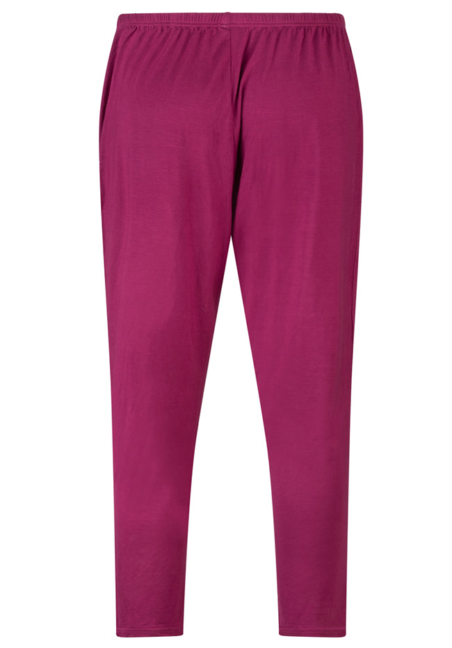 Tapered Leg Stretch Pants Rosey